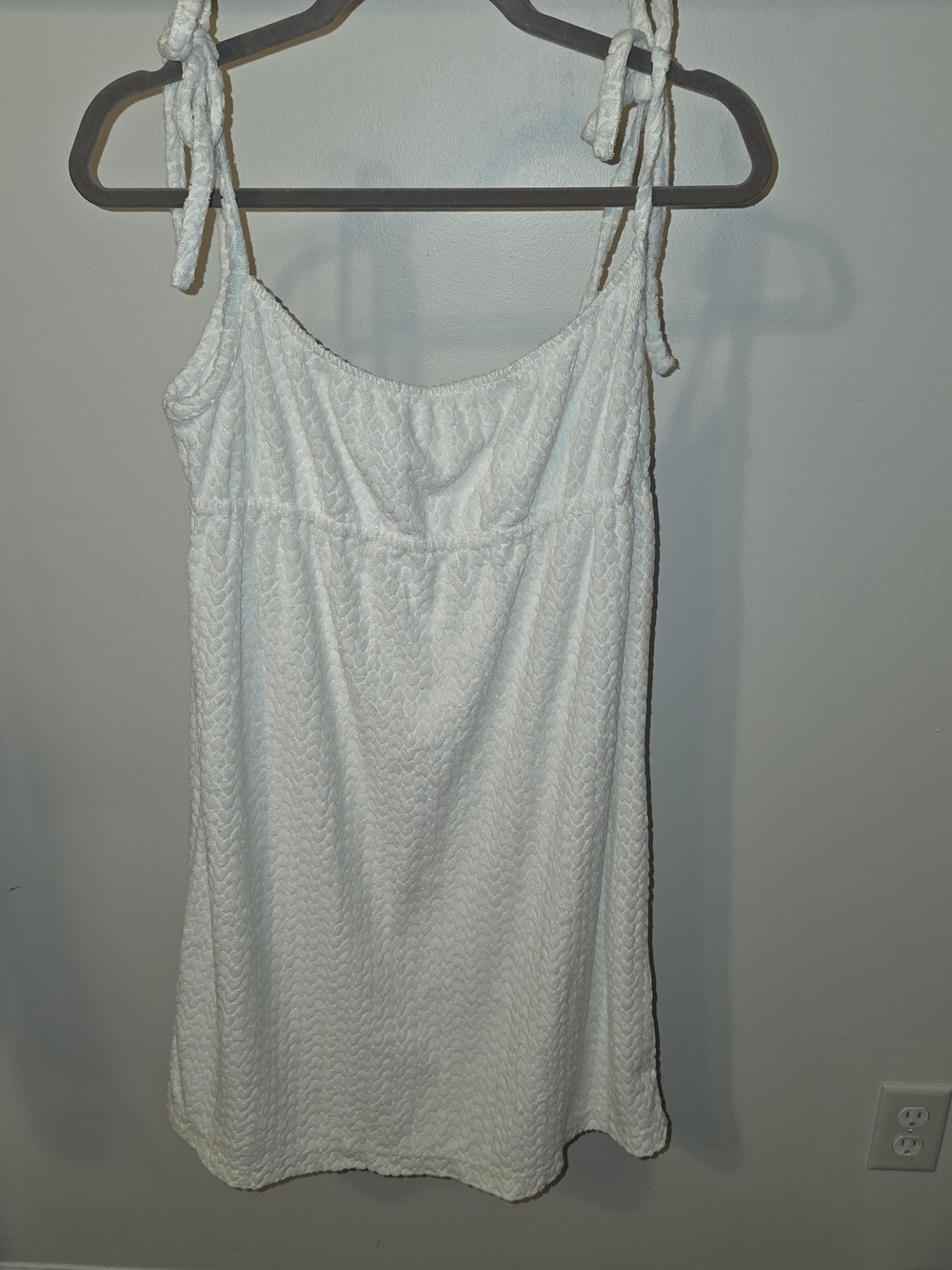Juicy Couture White Tie-Shoulder Mini Dress